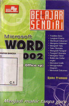 Belajar Sendiri Microsoft Word 2002 (Microsoft Office XP)