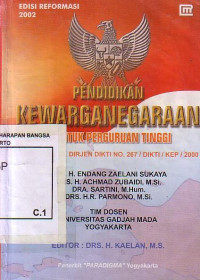 Pendidikan Kewarganegaraan: Untuk Perguruan Tinggi