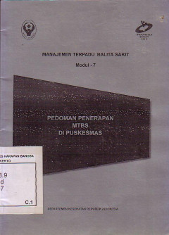 Manajemen Terpadu Balita Sakit Modul - 7. Manajemen Terpadu Balita Sakit