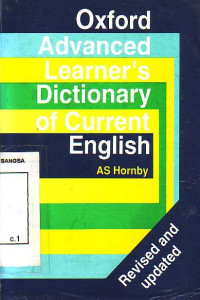 Oxford Advanced Learner'S Dictionary Of Dictionary Current English