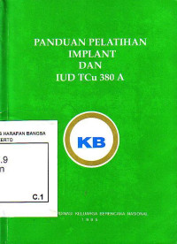 Panduan Pelatihan Implant Dan Iud Tcu 380 A
