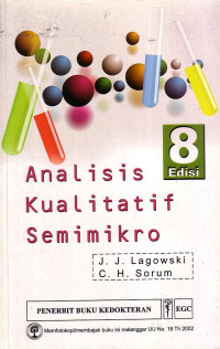 Analisis Kualitatif Semimikro