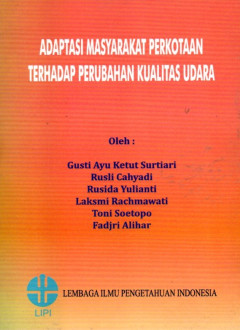 Adaptasi Masyaraakat Perkotaan Terhadap Perubahan Kualitas Udara