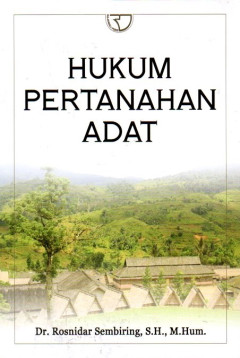 Hukum Pertanahan Adat