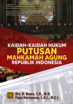 Kaidah-Kaidah Hukum Putusan Mahkamah Agung Republik Indonesia
